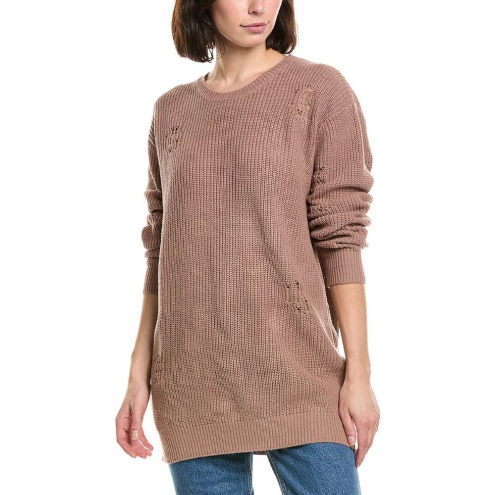 Labiz Womens  Knit Sweater, Brown